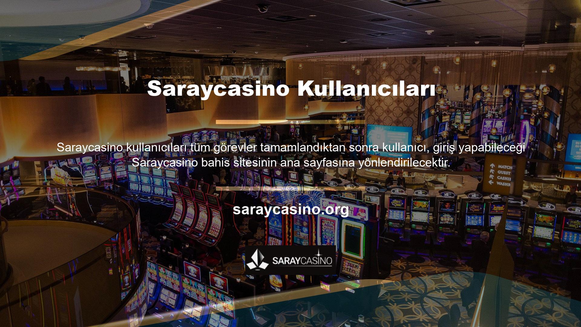 Saraycasino online sitesine katılarak üye olarak sağladıkları hoş geldin bonuslarından yararlanabilirsiniz